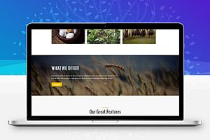 大气宽屏农业农产品种植养殖企业基地静态网站html模板